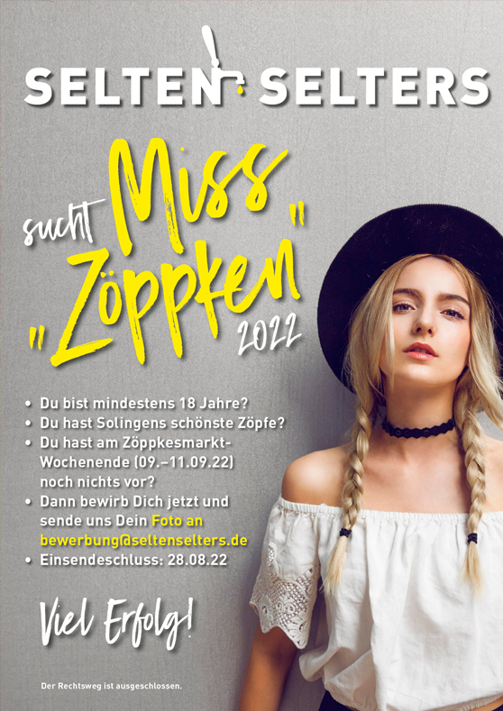 Selten Selters sucht "Miss Zöppken" 2022
