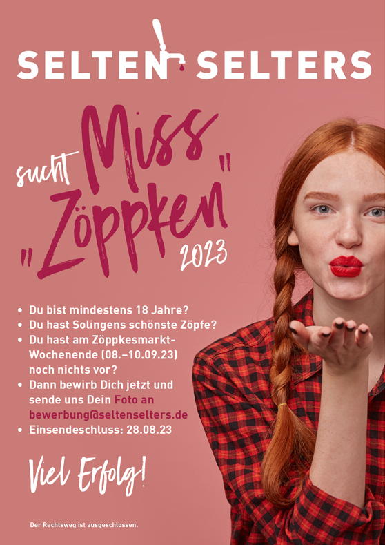 Wir suchen »Miss Zöppken« 2023! 